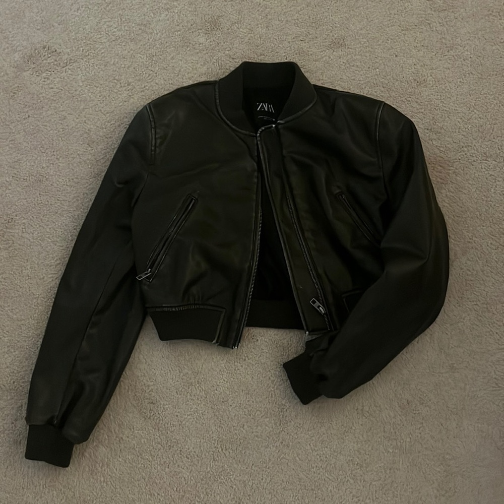 Zara leather jacket